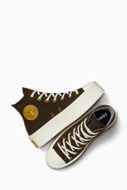 Converse Brown Modern Lift Trainers - Image 8 of 16