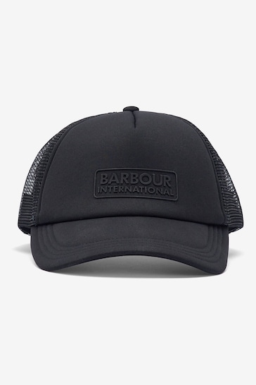 Barbour® International Black Heli Trucker Cap