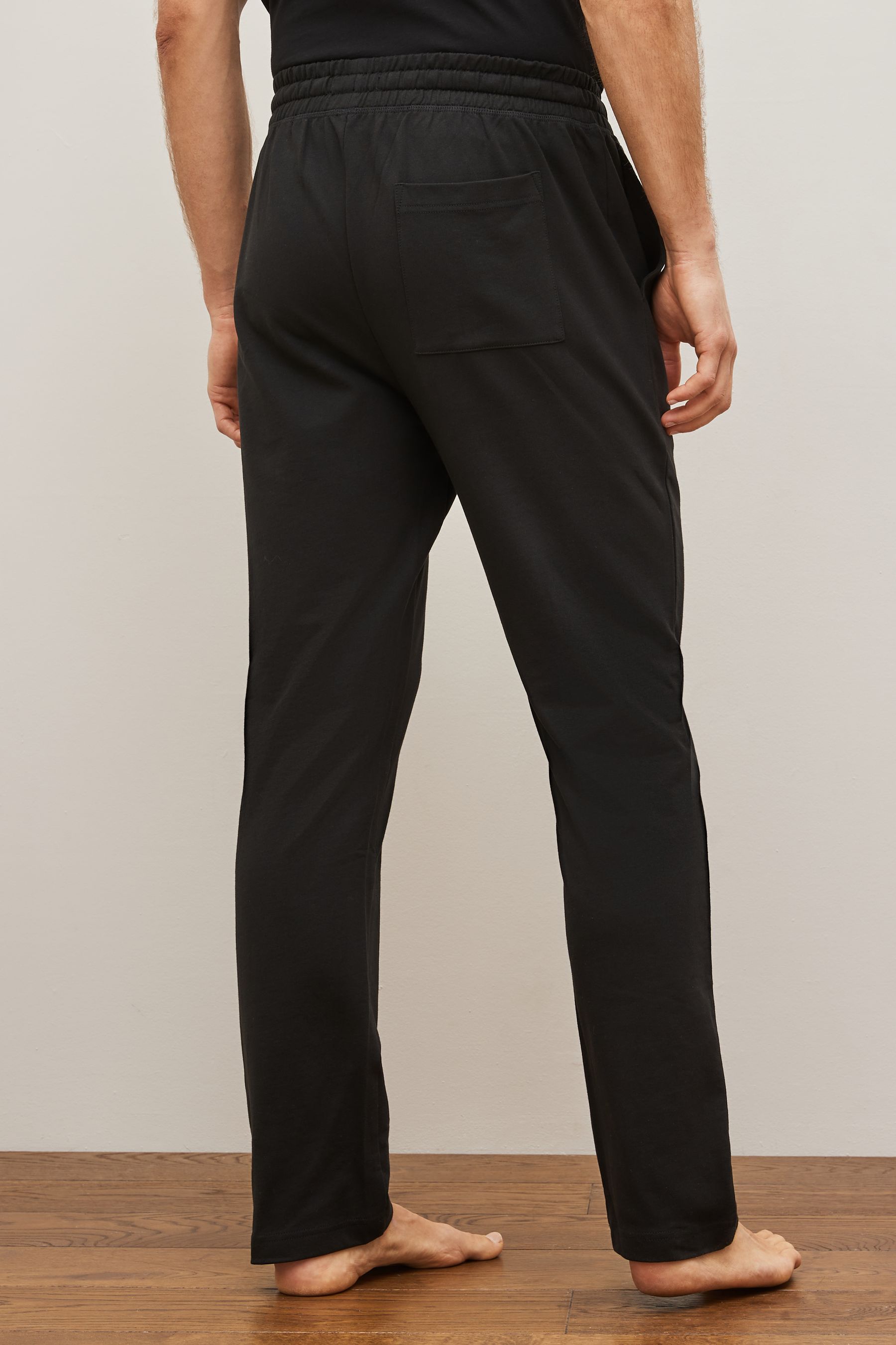 Mens slim cheap black joggers