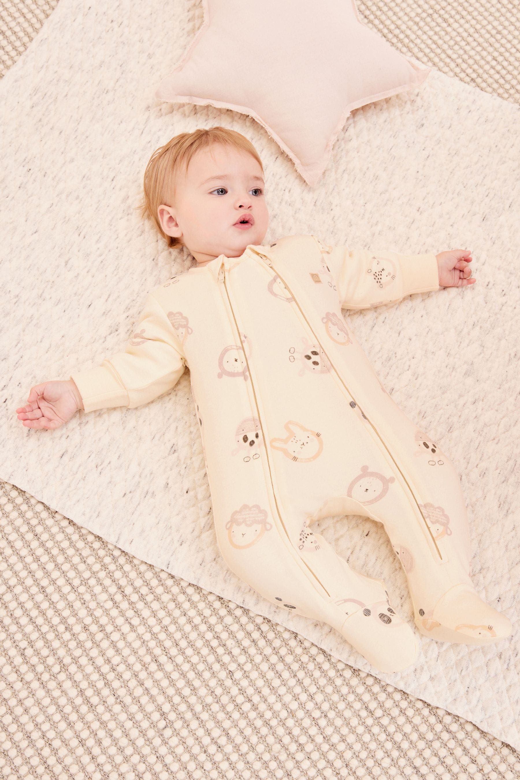 Padded baby deals sleepsuit