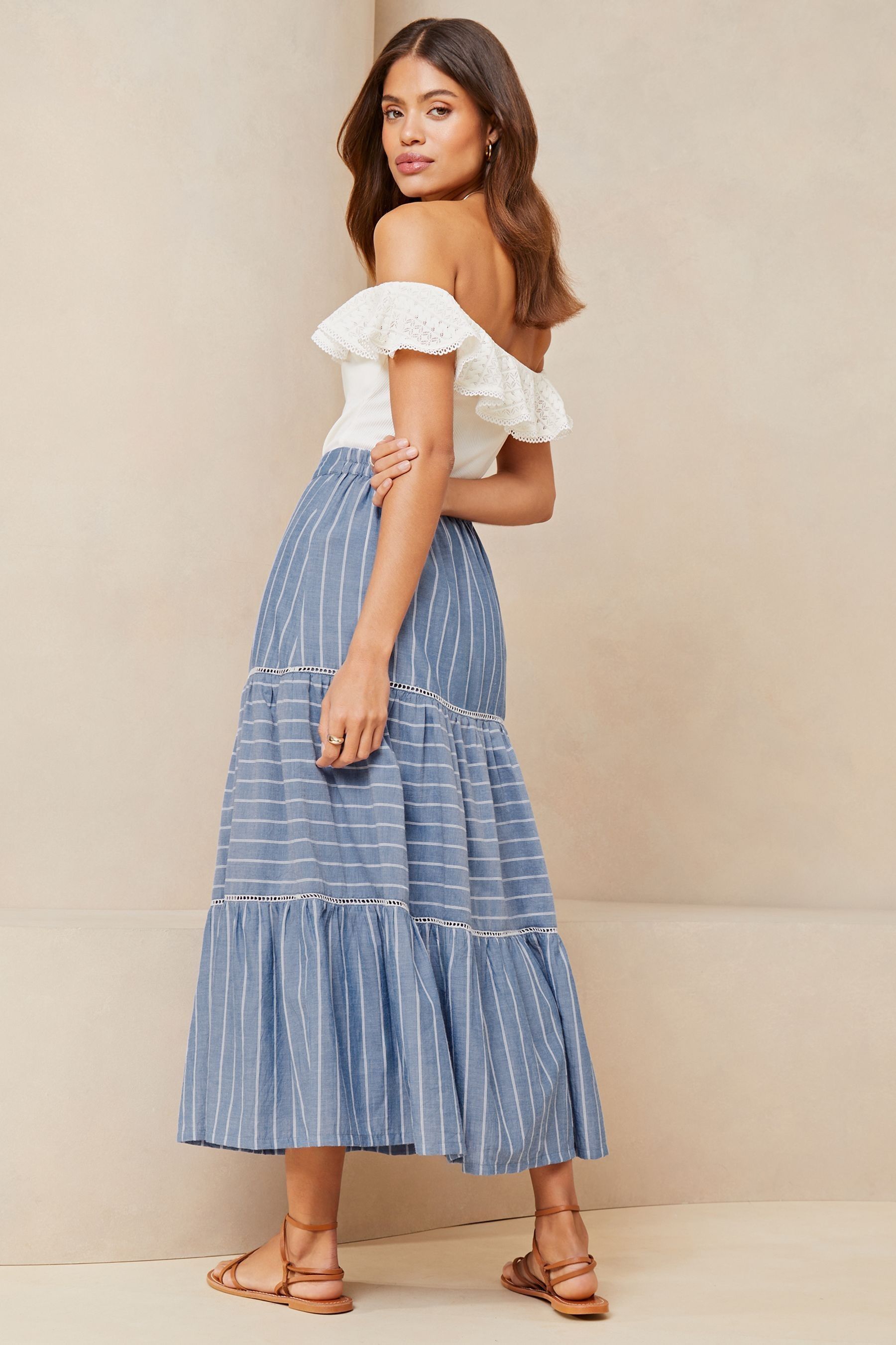 Next tiered maxi skirt outlet