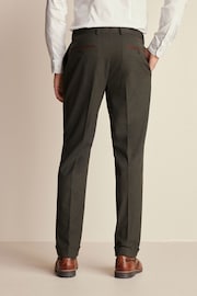 Green Tailored Tailored Herringbone Suit Trousers - Image 3 of 9