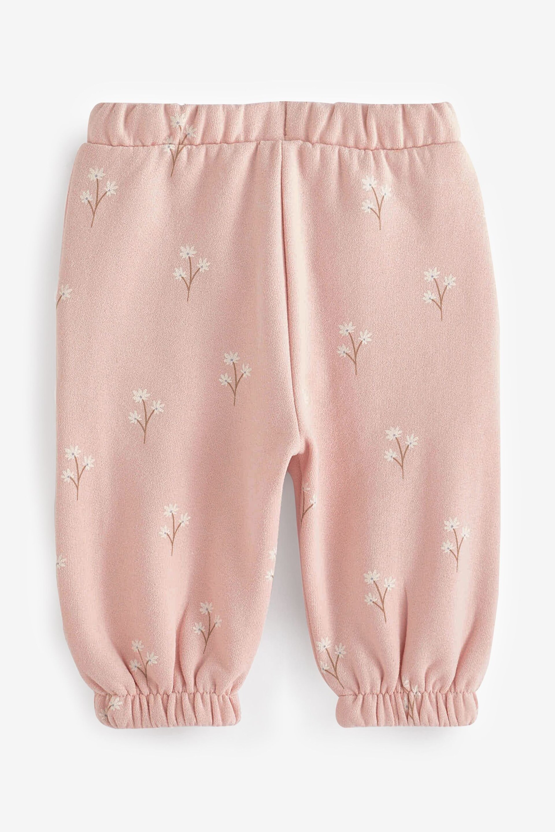 Pink Floral Sweat Joggers (3mths-7yrs) - Image 6 of 7