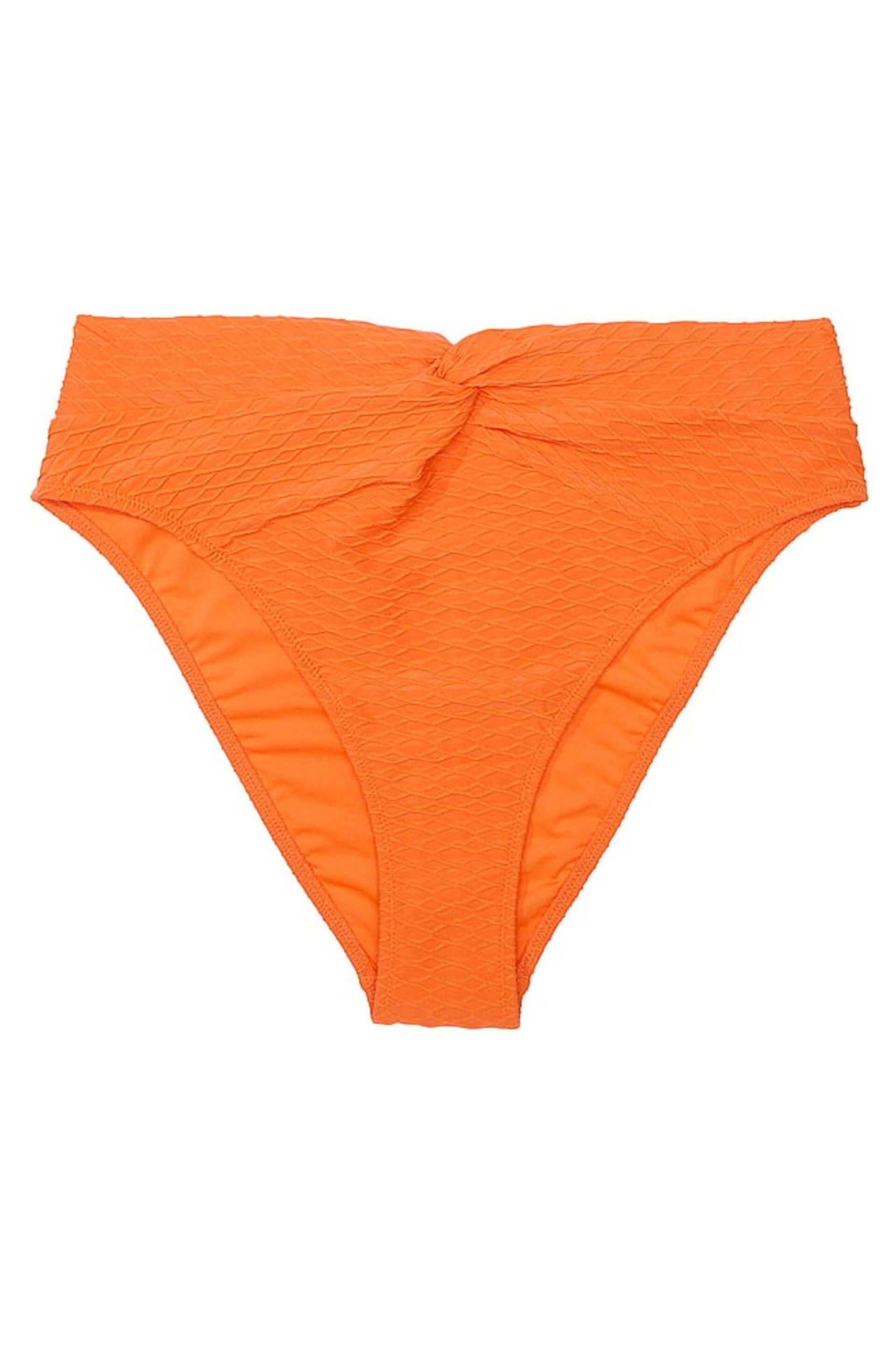 Victoria's Secret Sunset Orange Fishnet High Leg Swim Bikini Bottom - Image 3 of 3