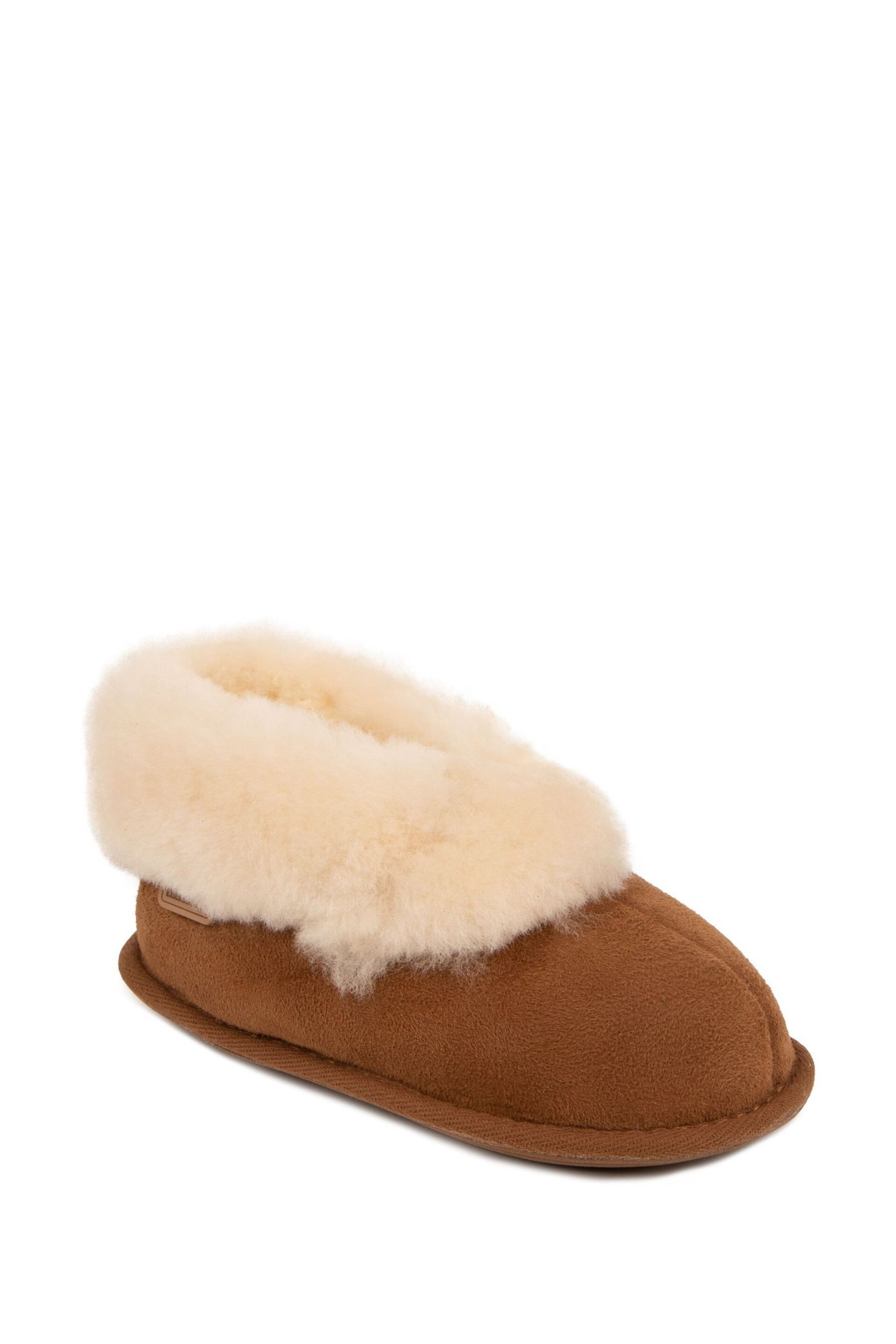 Just Sheepskin™ Brown Childrens Classic Slippers - Image 3 of 5