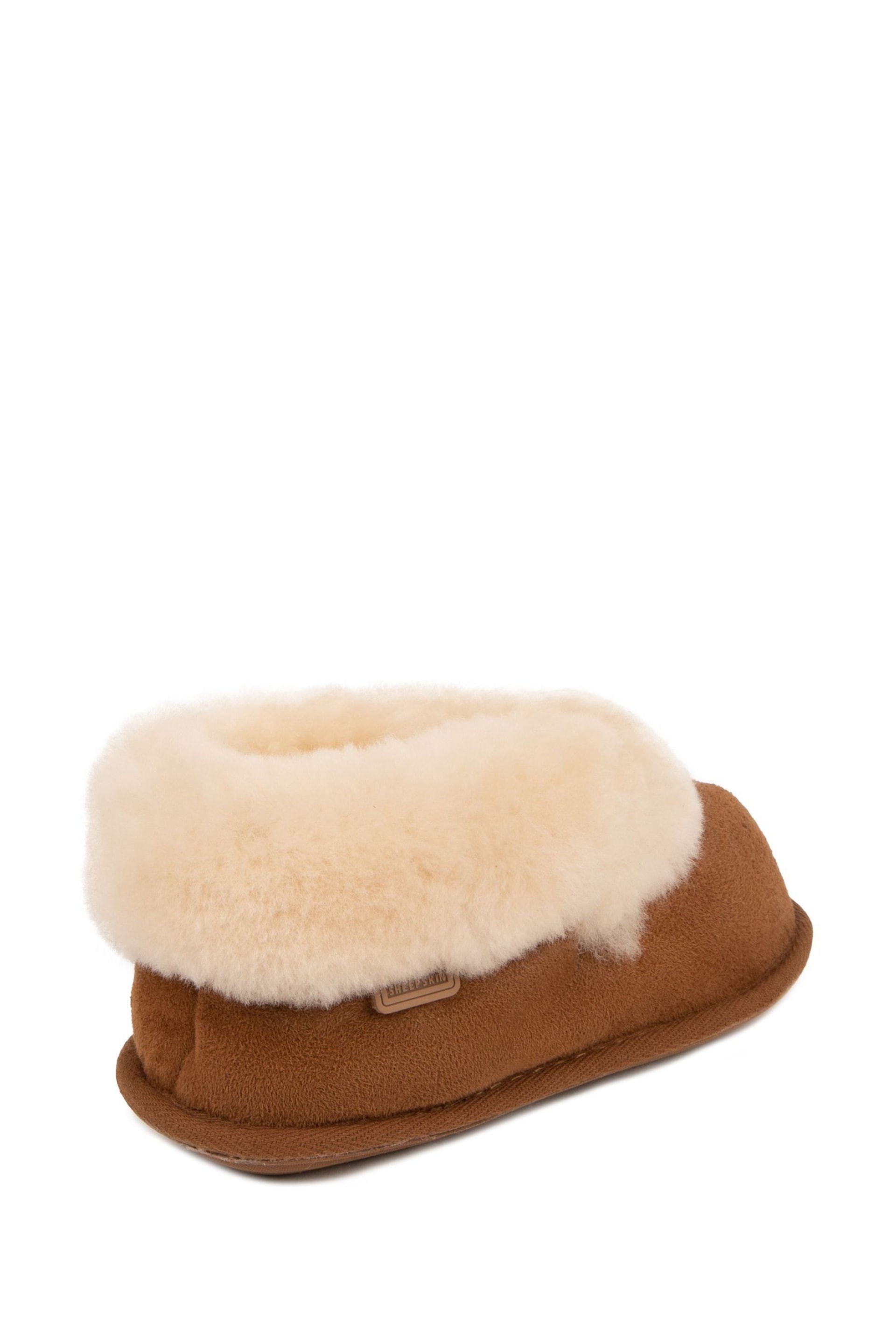 Just Sheepskin™ Brown Childrens Classic Slippers - Image 4 of 5