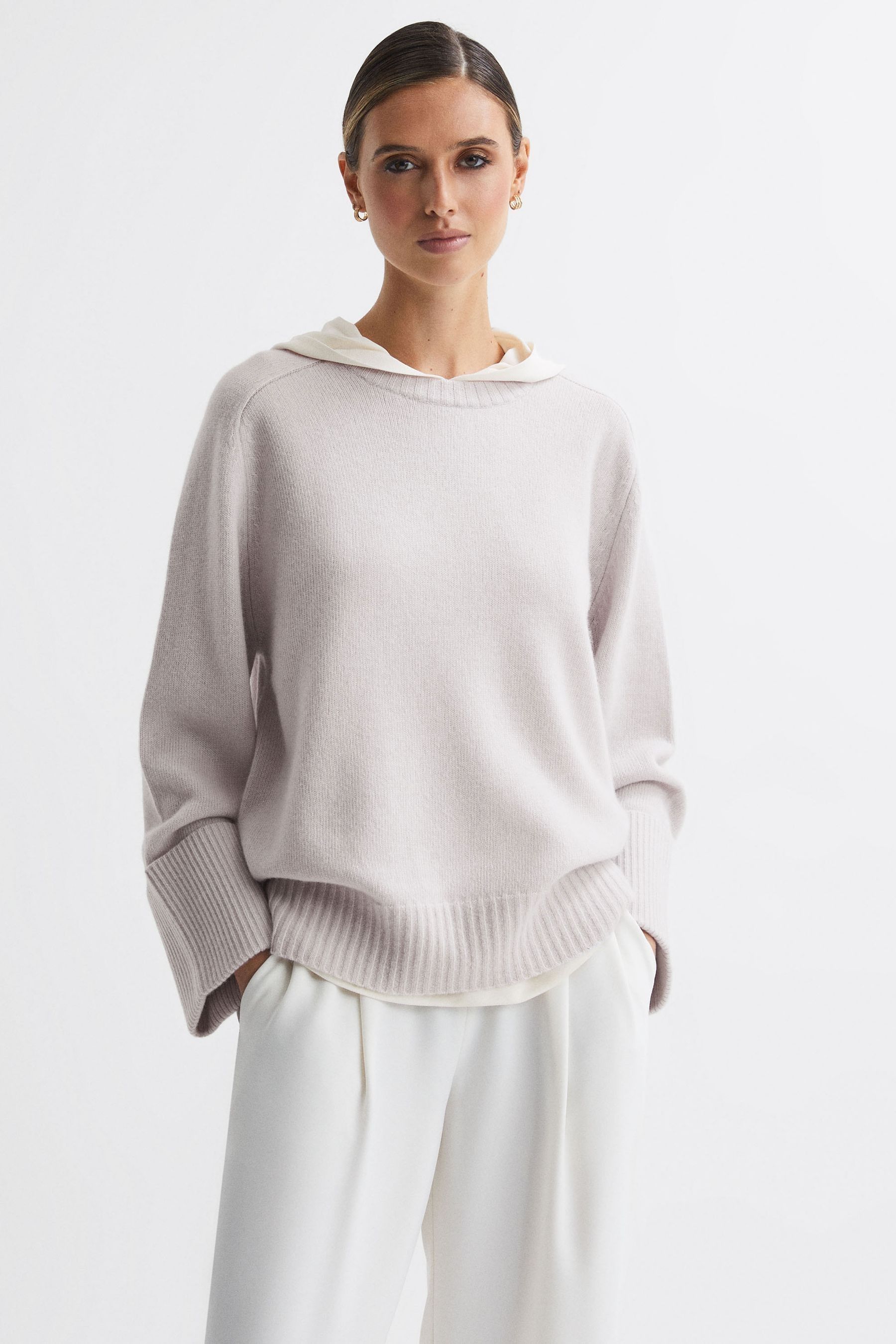 Buy Reiss Grey Laura Wool Cashmere Casual Fit Jumper from Next Malta