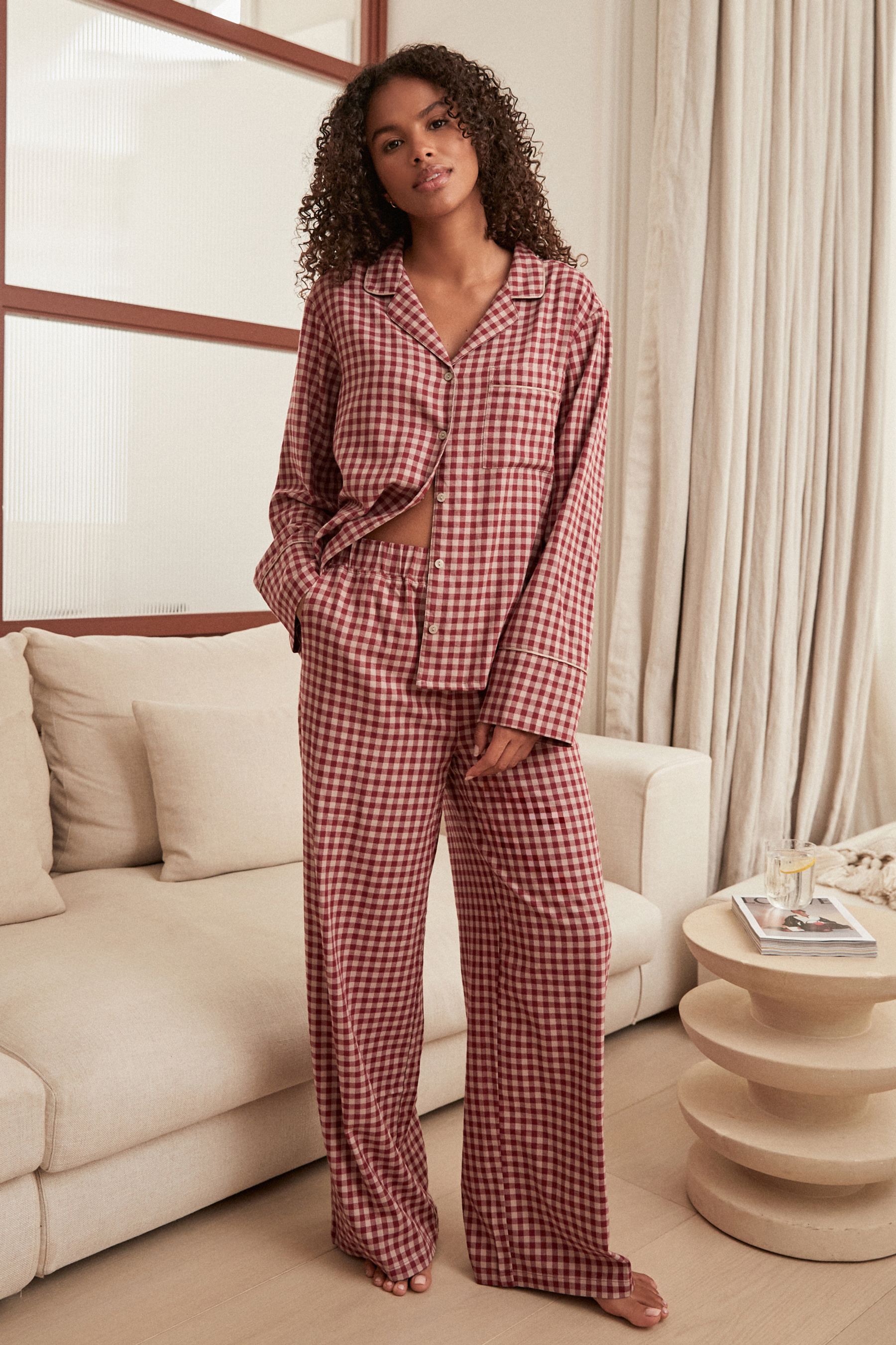 Gingham pyjamas womens shop