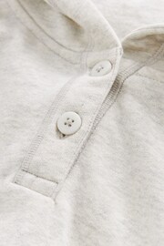 Grey Marl Cropped Drawstring Waist Hoodie (3-16yrs) - Image 8 of 8