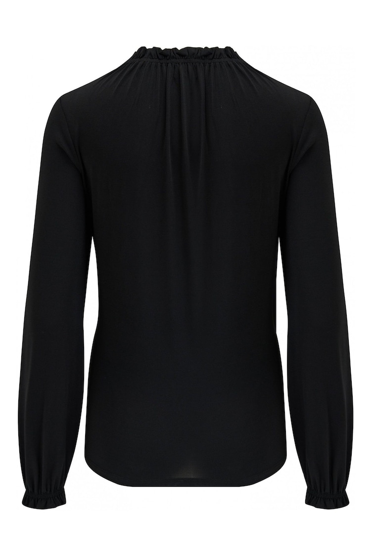 Pour Moi Black Recycled Bridget Slinky Jersey Long Sleeve Top - Image 4 of 4