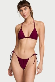 Victoria's Secret Pink Rouge Fishnet Triangle Swim Bikini Top - Image 1 of 3