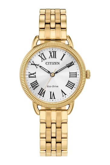 Citizen Ladies Gold Tone Eco-Drive Bracelet Dress Watch
