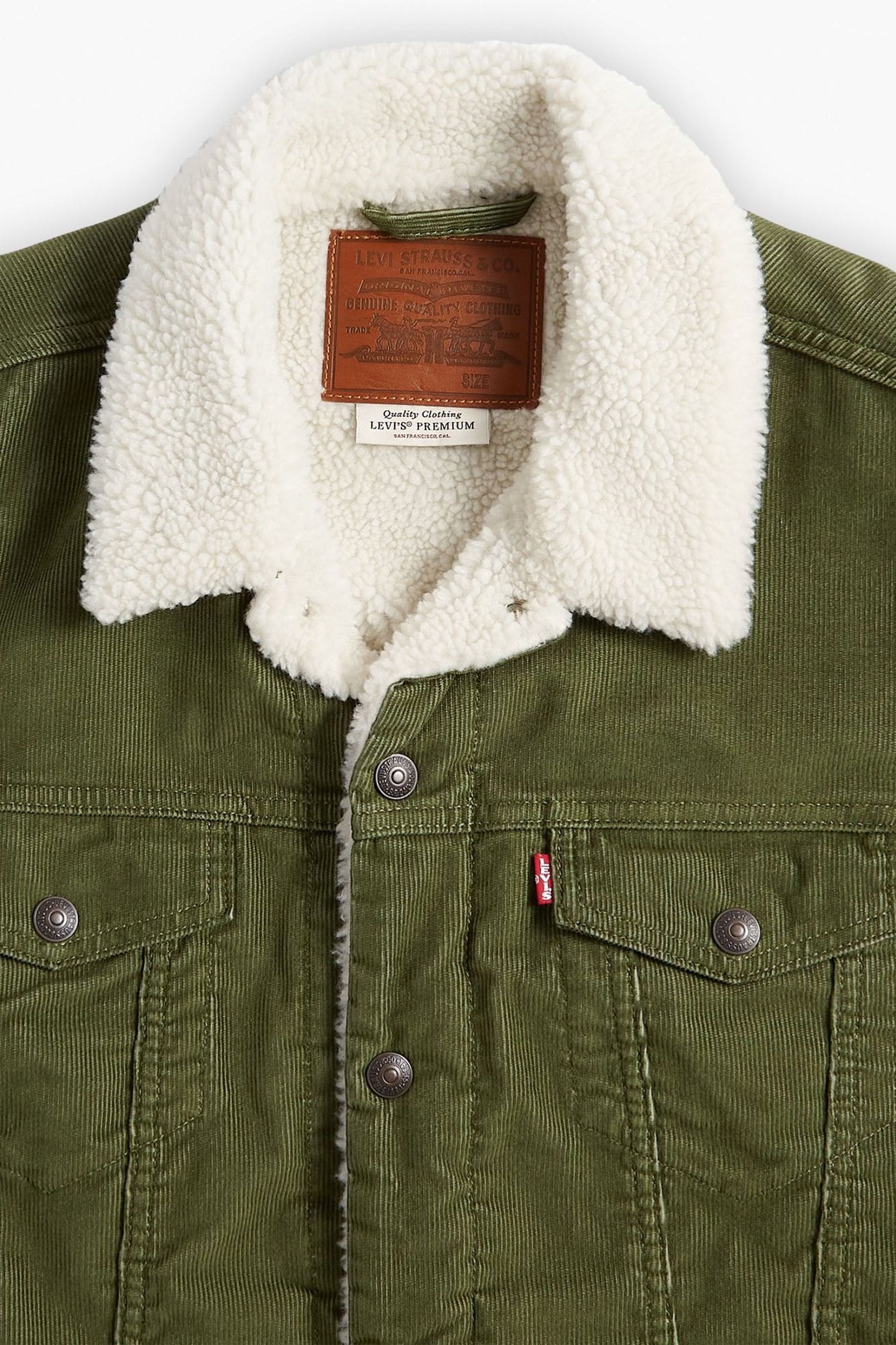 Buy Levi s Green Type III Sherpa Trucker Jacket from Next Luxembourg