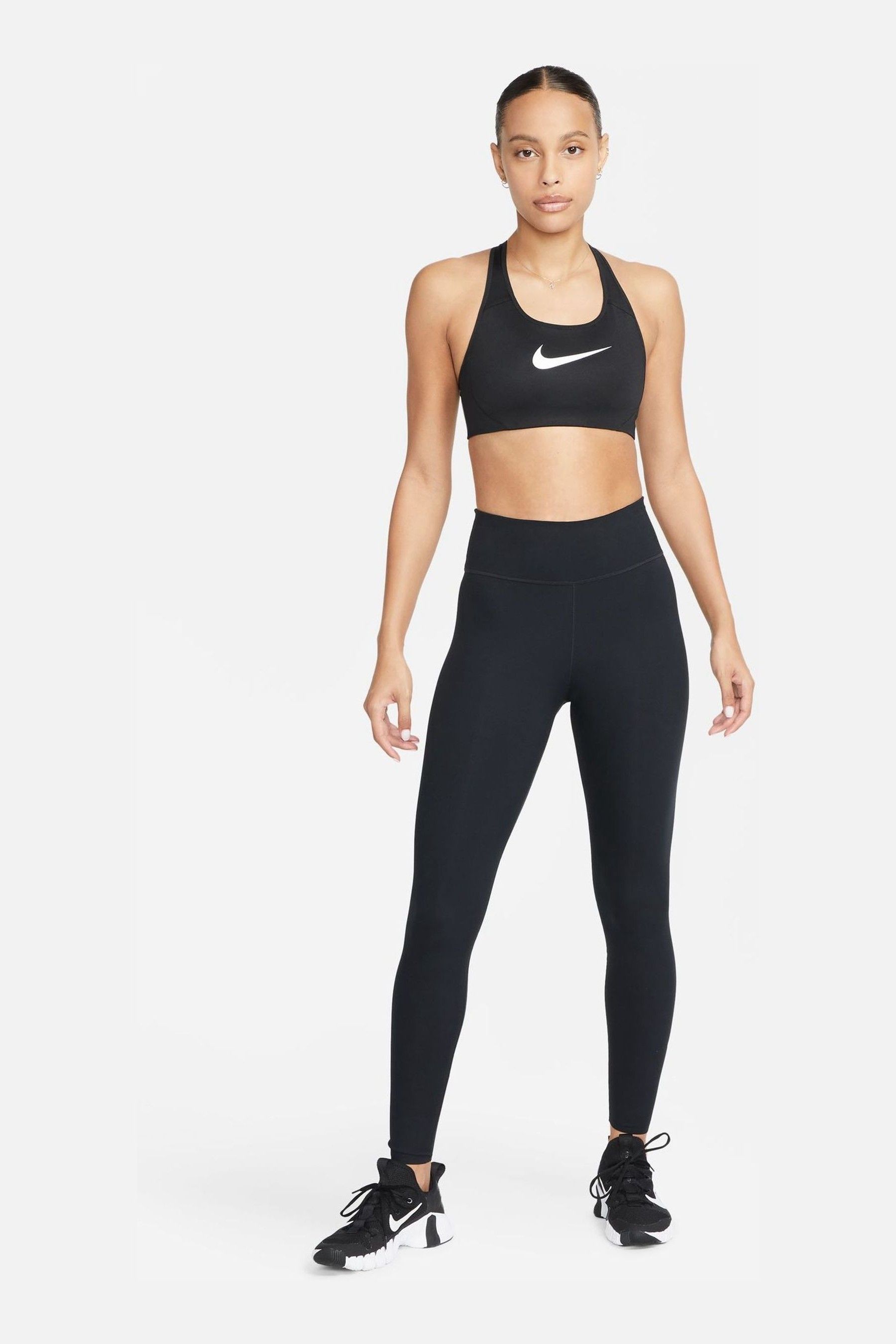 Buy Nike Black Victory Shape High Support Sports Bra from Next Luxembourg