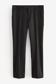 Black Slim Fit Signature Wool Suit: Trousers - Image 6 of 9