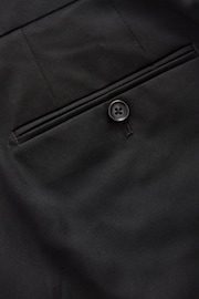 Black Slim Fit Signature Wool Suit: Trousers - Image 7 of 9