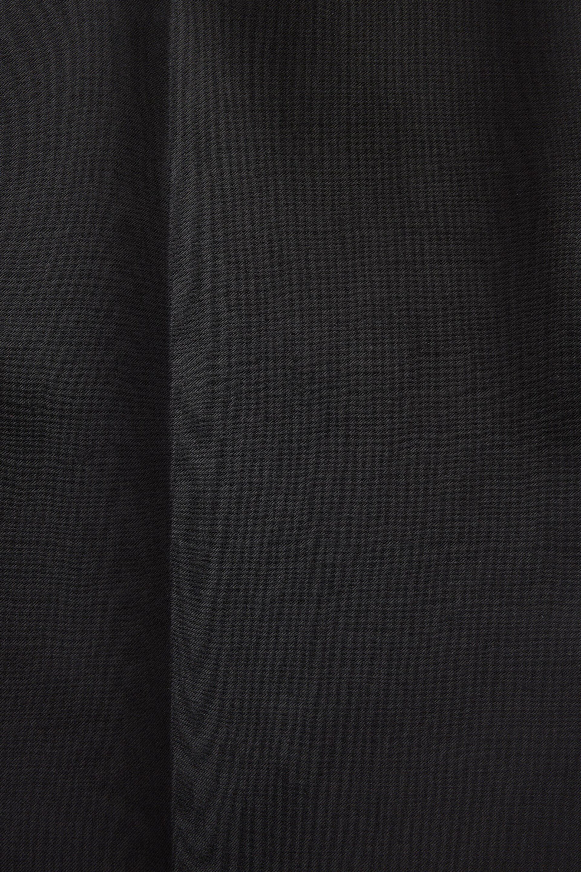 Black Slim Fit Signature Wool Suit: Trousers - Image 8 of 9