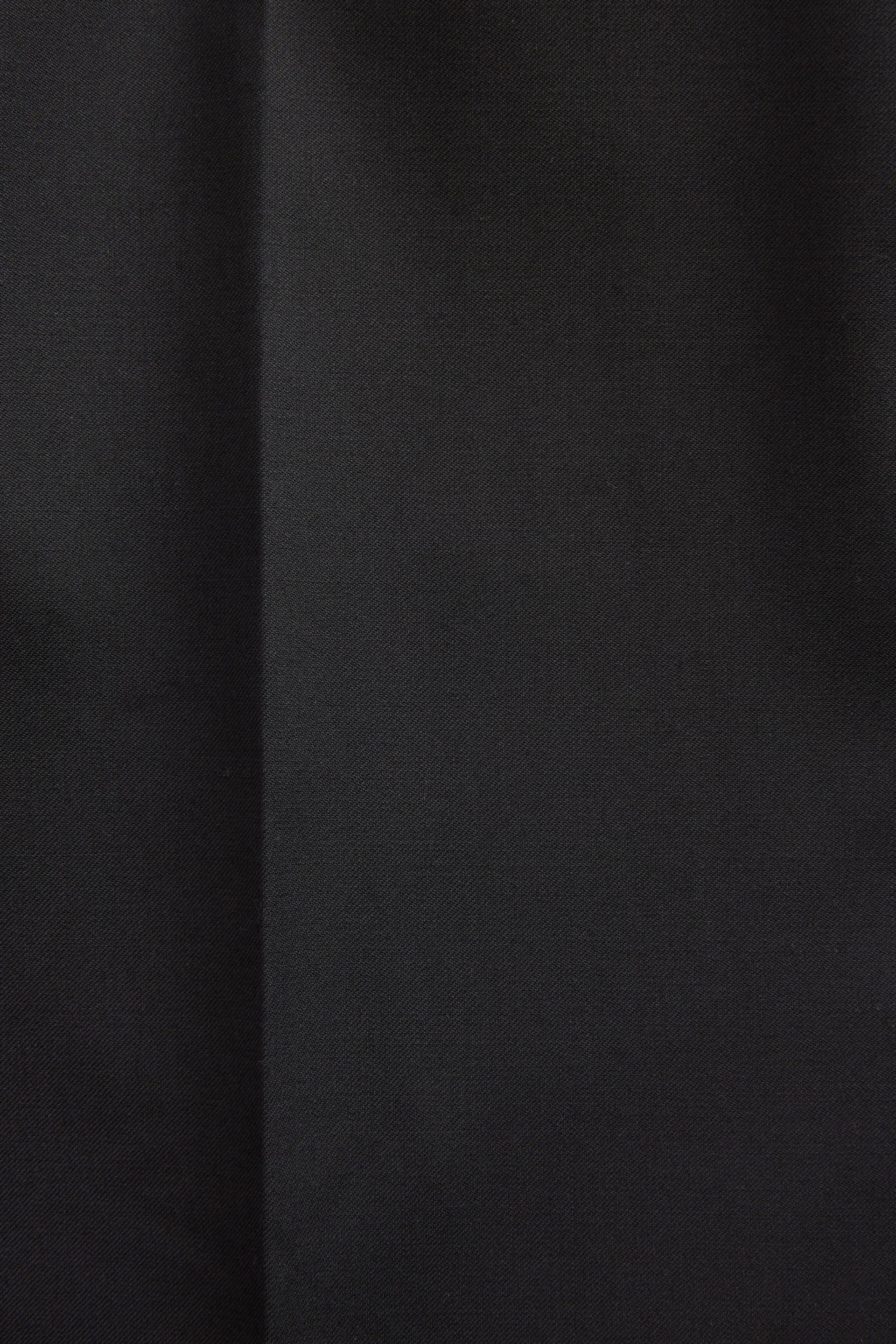 Black Slim Fit Signature Wool Suit: Trousers - Image 9 of 9