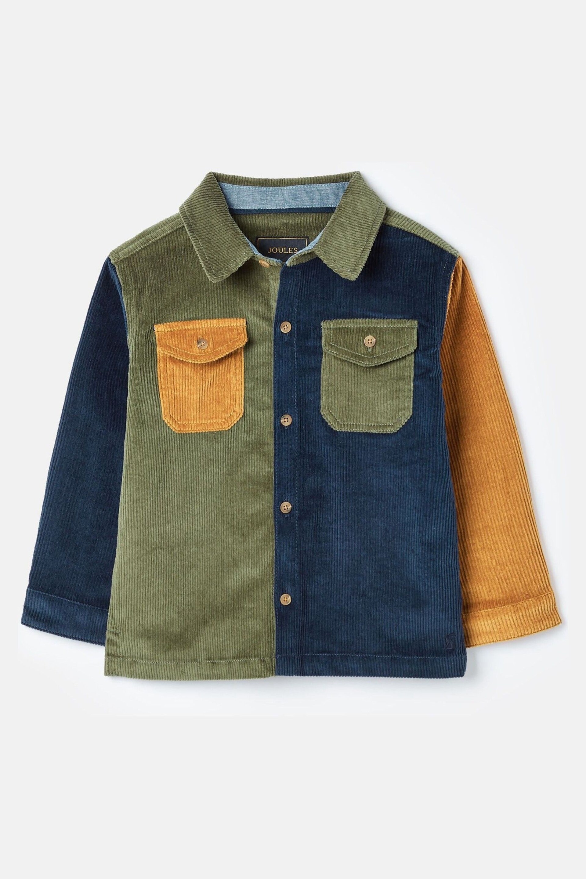 Joules Sean Multi Oversized Corduroy Shirt - Image 1 of 7