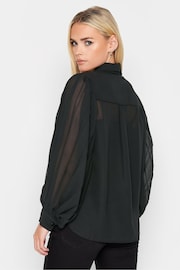 PixieGirl Petite Black Pleated Sleeve Shirt - Image 2 of 4