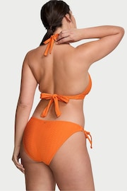 Victoria's Secret Sunset Orange Fishnet Halter Swim Bikini Top - Image 2 of 3