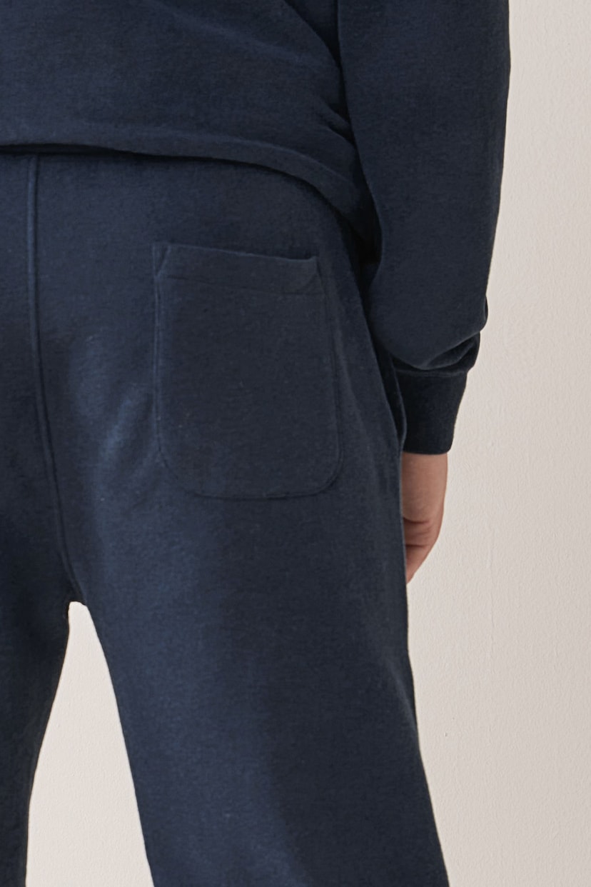Navy Blue Cuffed Joggers - Image 3 of 5