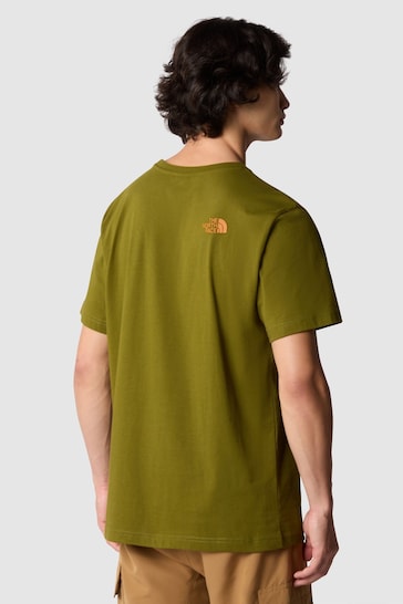 The North Face Green Mens Rust 2 Short Sleeve T-Shirt