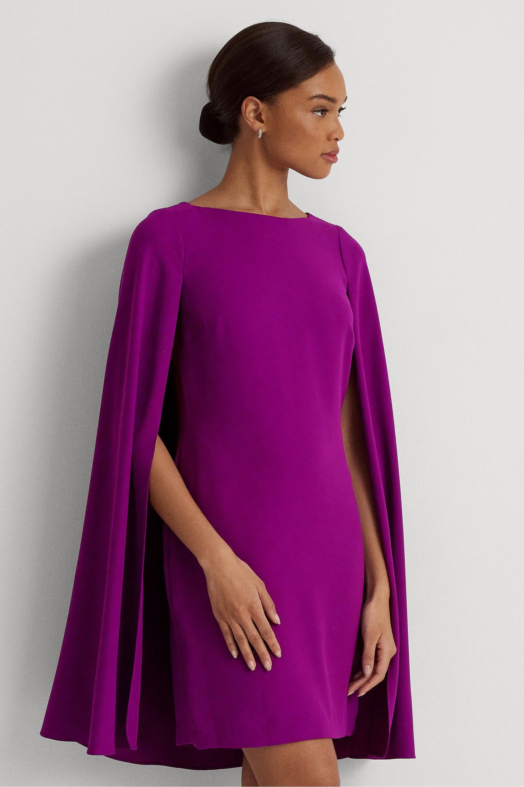 Lauren ralph lauren purple dress deals