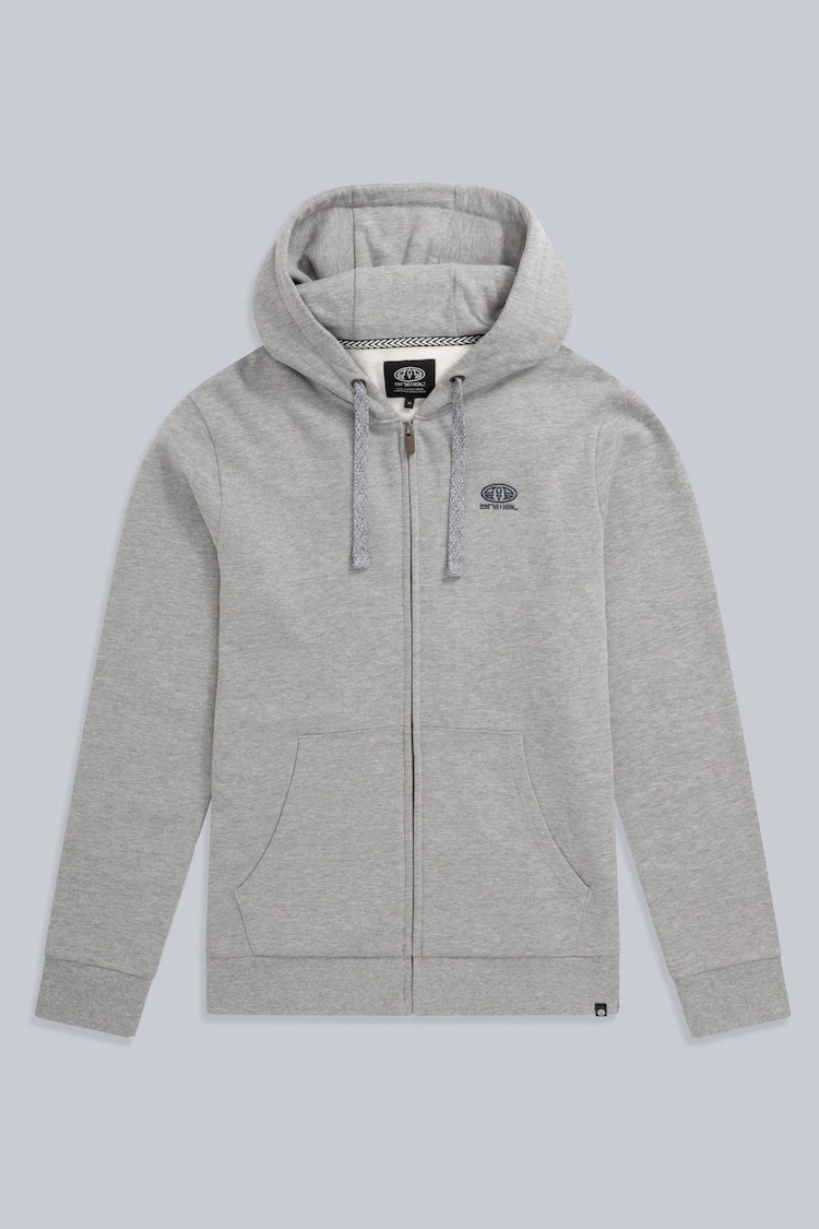 Animal Grey Mens Woody Organic Zip Hoodie - Image 1 of 4