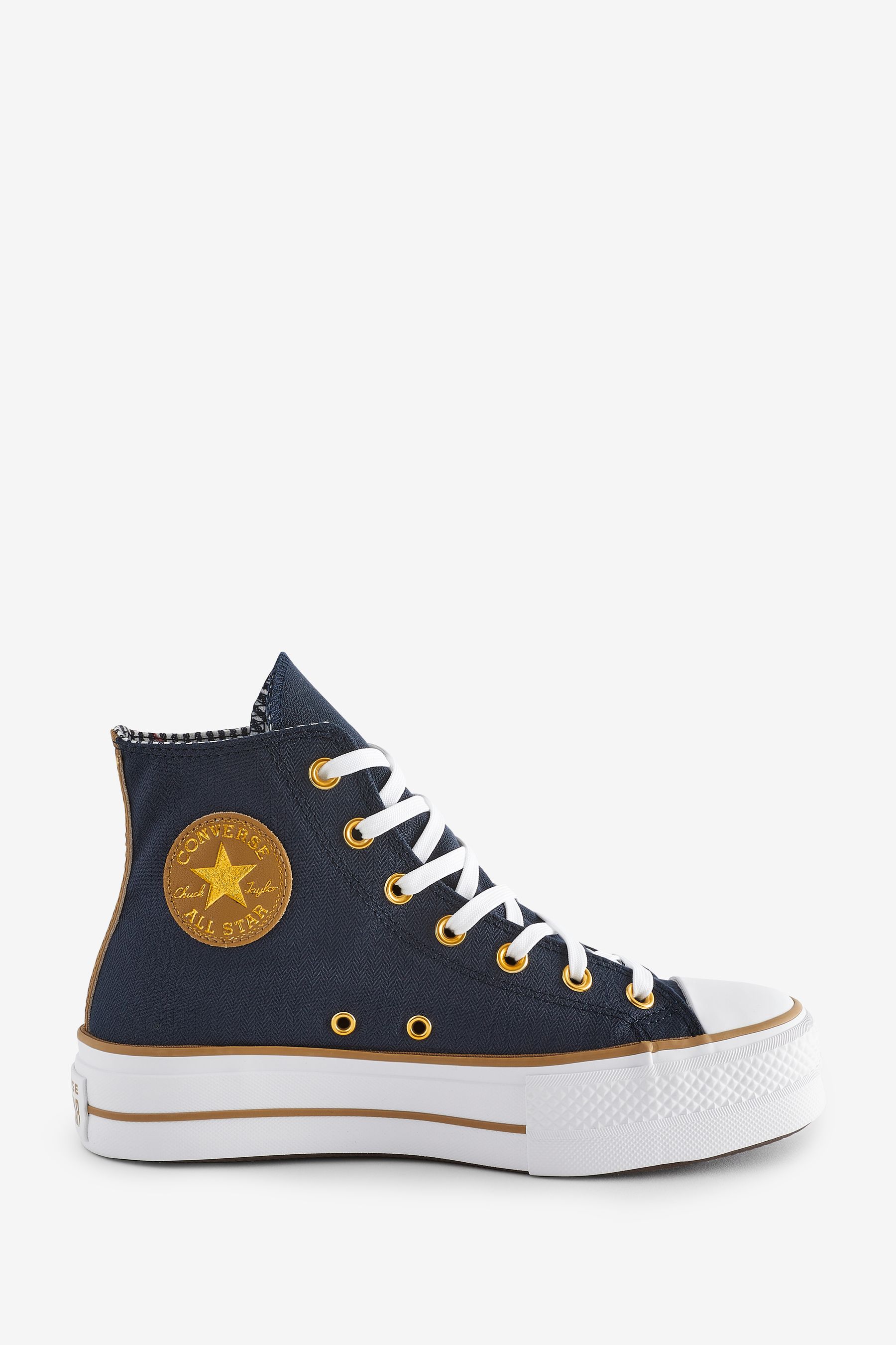 Black and store gold converse