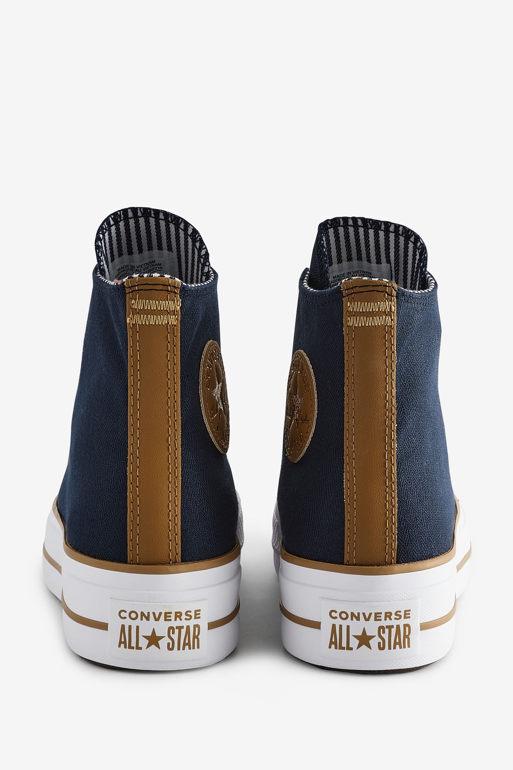 Buy Converse Black Gold Platform Lift Trainers from the Next UK