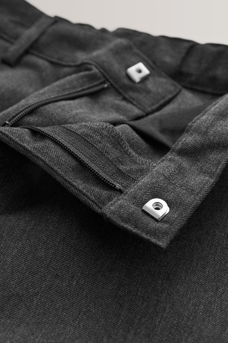 Grey Regular Waist School Formal Straight Trousers (3-17yrs) - Image 9 of 12