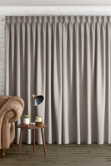 Dark Natural Cotton Made to Measure Curtains