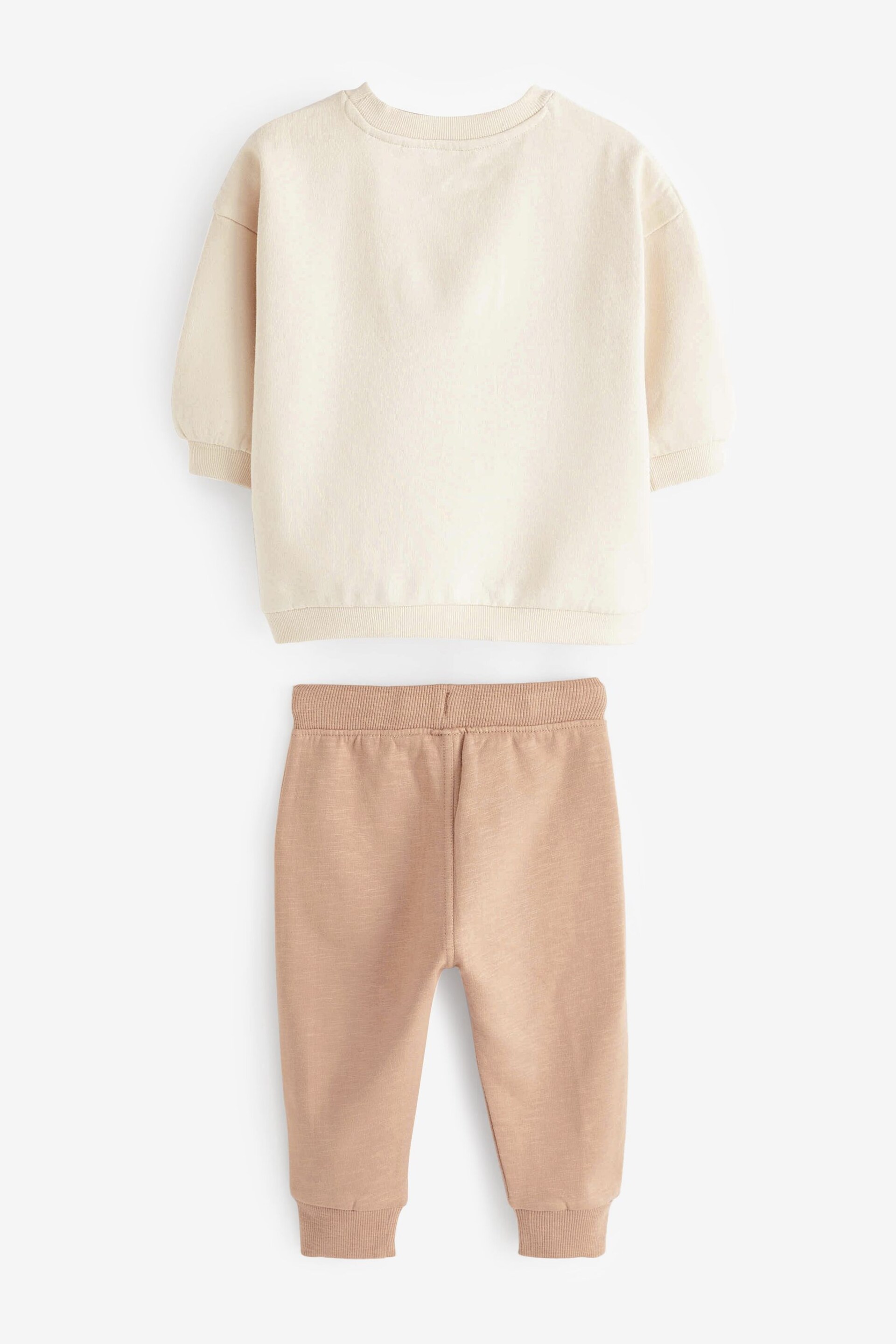 Cream Sweatshirt and Joggers 2pc Set (3mths-7yrs) - Image 5 of 7