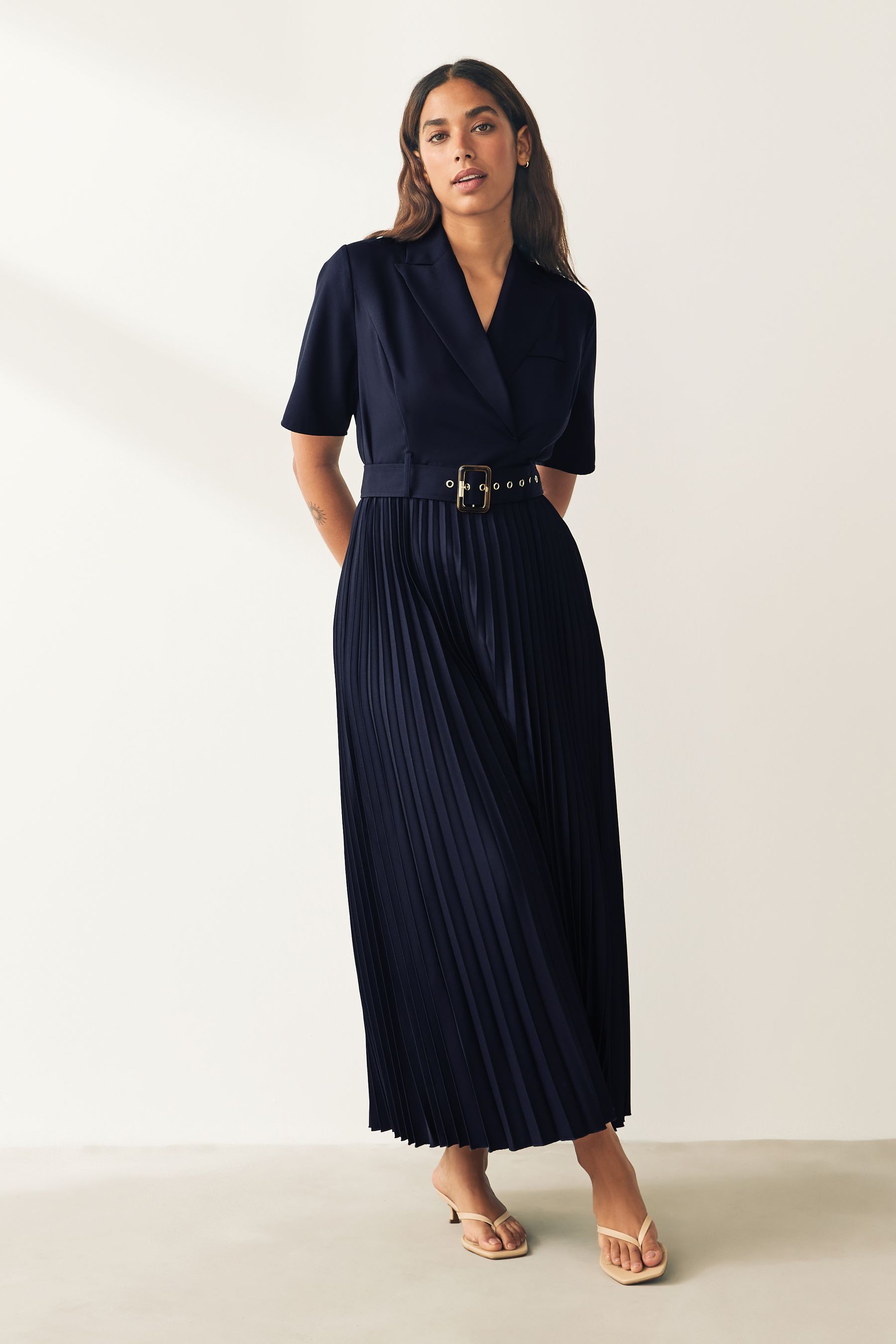 Next navy pleated dress clearance
