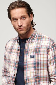 Superdry White Long Sleeve Cotton Lumberjack Shirt - Image 3 of 6