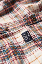 Superdry White Long Sleeve Cotton Lumberjack Shirt - Image 5 of 6