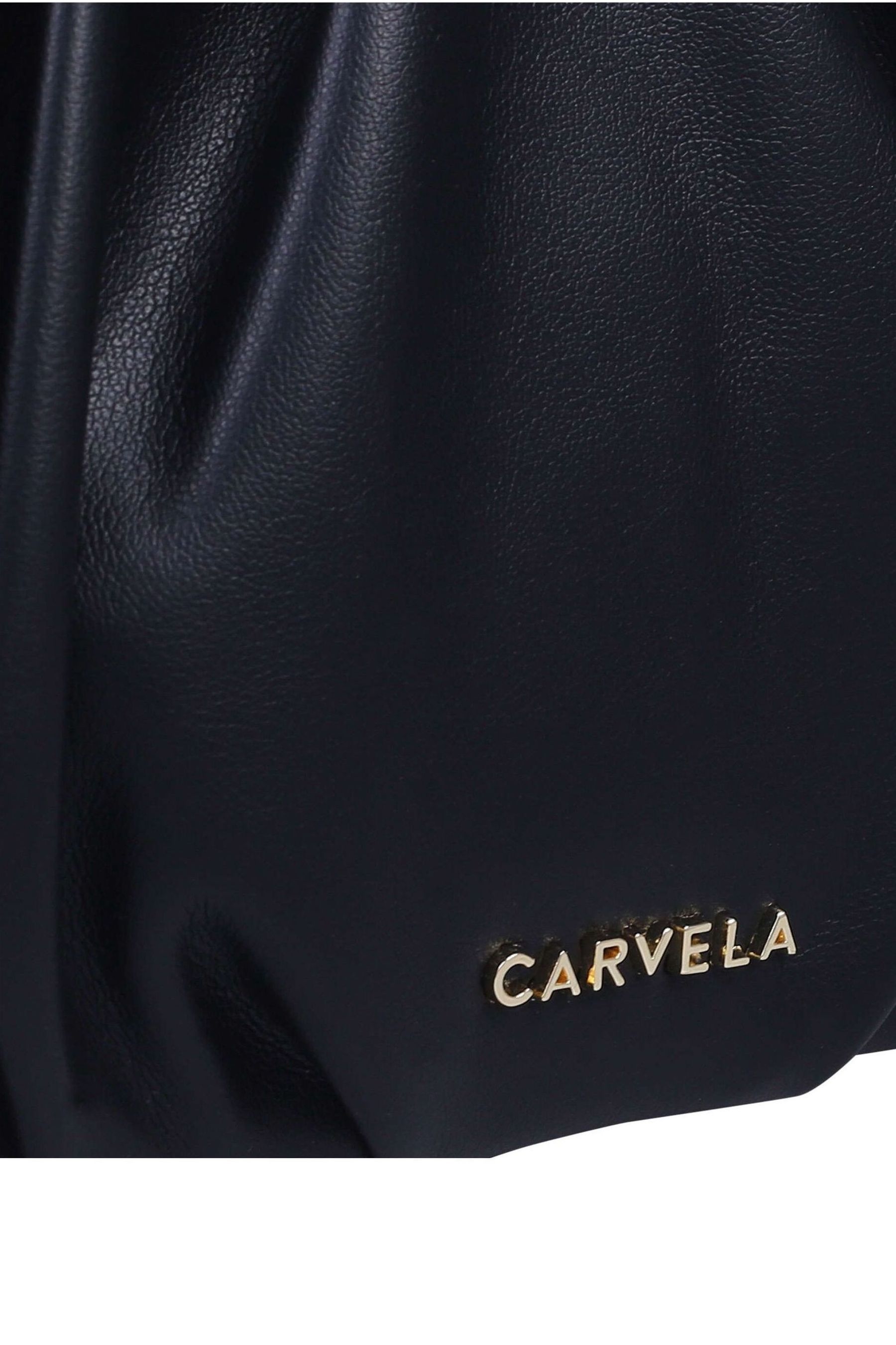 Carvela Black Scrunch Clutch Bag