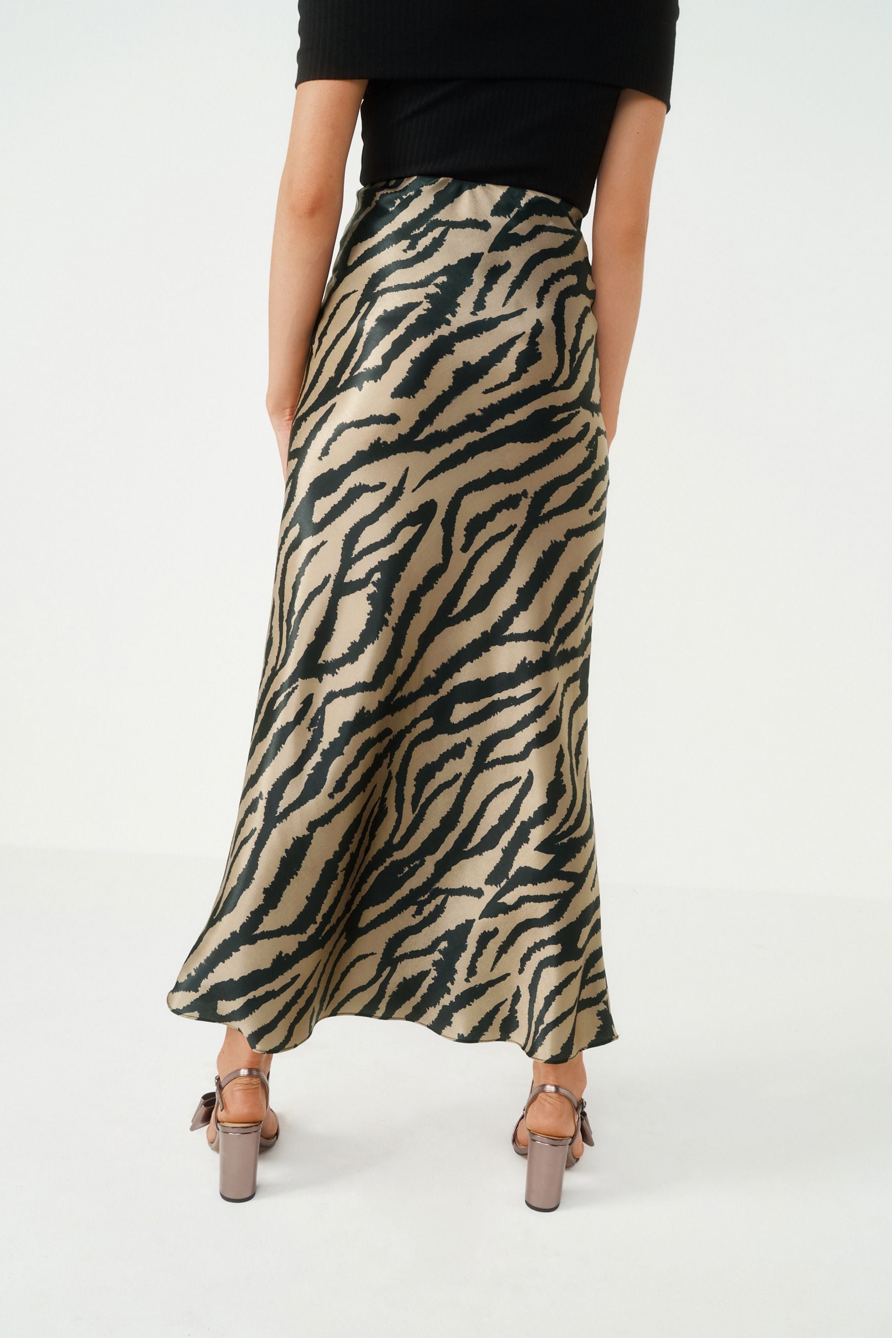 Cheetah zebra skirt top