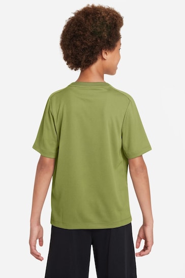 Nike Green Dri-FIT Multi + Training T-Shirt