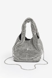 Finding Friday Silver Embellished Grab Bag with Detachable Chain - Image 1 of 3