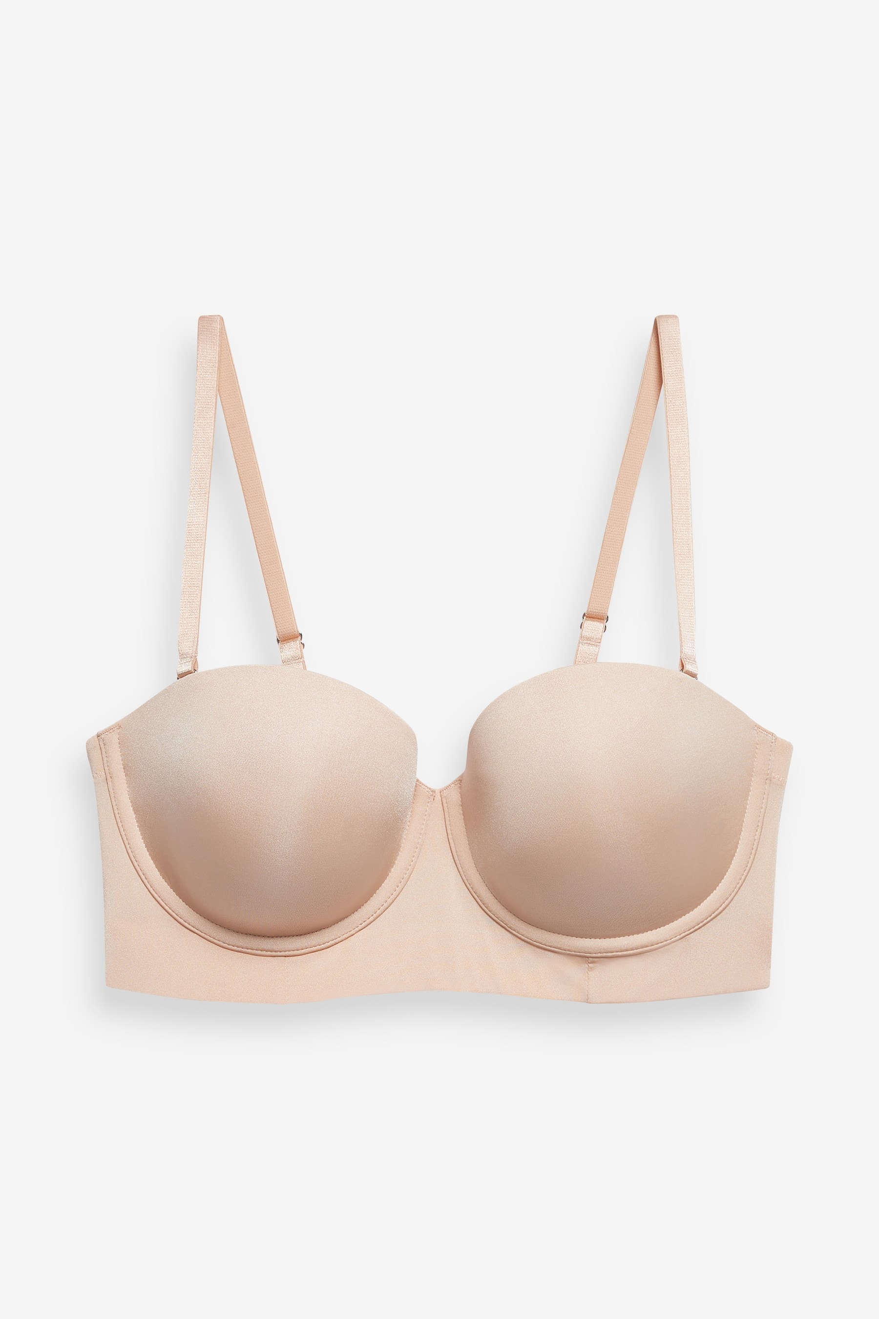 Buy Light Pad Smoothing Longline Low Back Strapless Bra from the