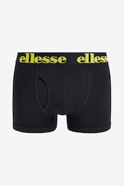 Ellesse Mens Multi Black Boxers 3 Pack - Image 2 of 4