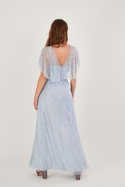 Monsoon Grey Sienna Sustainable Embroidered Maxi Dress - Image 2 of 4