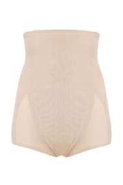 Pour Moi Nude Lingerie Hourglass Shapewear Firm Tummy Control High Waist Knickers - Image 1 of 2