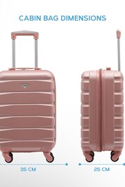 Flight Knight Rose Gold 55x35x25cm 4 Wheel ABS Hard Case Cab - Image 2 of 7