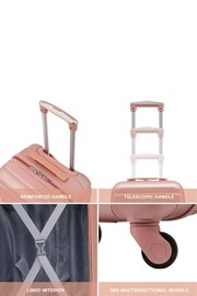 Flight Knight Rose Gold 55x35x25cm 4 Wheel ABS Hard Case Cab - Image 4 of 7