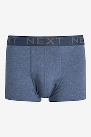 Blue 10 pack Cotton Rich Blend Hipster Boxers - Image 5 of 7