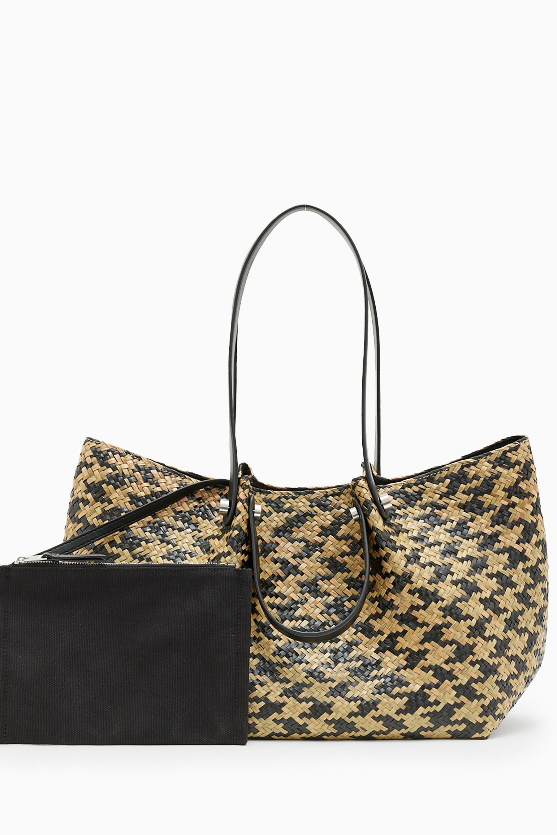 Buy AllSaints Black Natural Allington Straw Tote Bag from the Next UK online shop