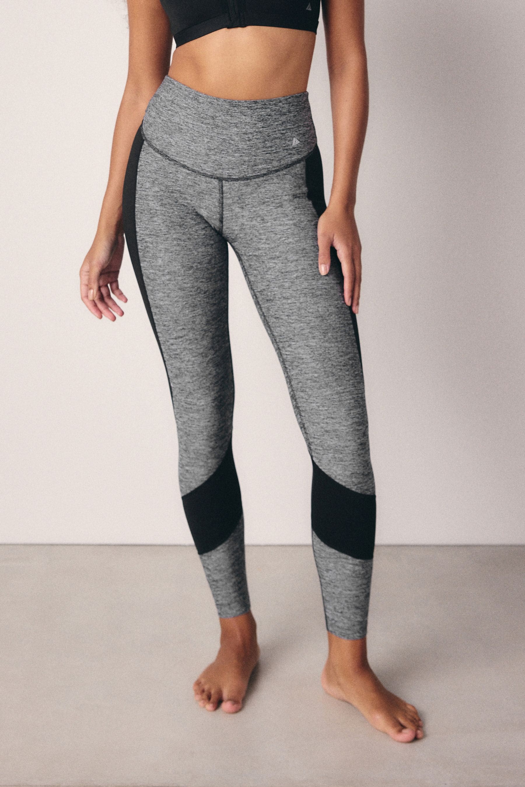 Black and gray leggings clearance